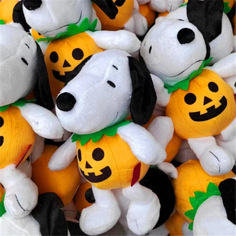 1piece 20cm Peanuts high quality Snoopy Halloween pumpkin doll Snoopy dog  plush animal toys