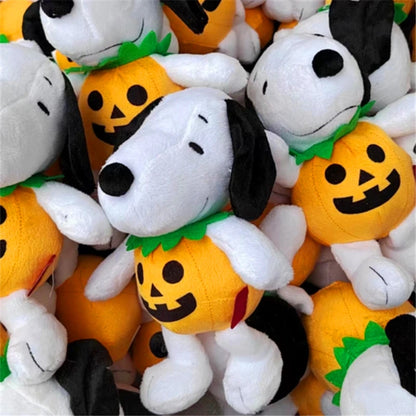 1piece 20cm Peanuts high quality Snoopy Halloween pumpkin doll Snoopy dog  plush animal toys