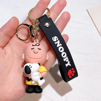 Kawaii Sanrio New Snoopy Cartoon Schoolbag Charm Pendant Bag Jewelry Car Keychain Gift for Girls Toys for Girls