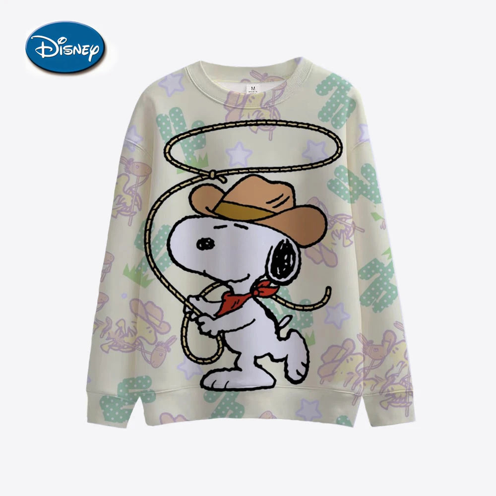 Autumn and Winter Hot-selling Disney Snoopy Sweater 3D Printing Adult Women's Spring and Autumn New Hoodie Street Casual Jumper