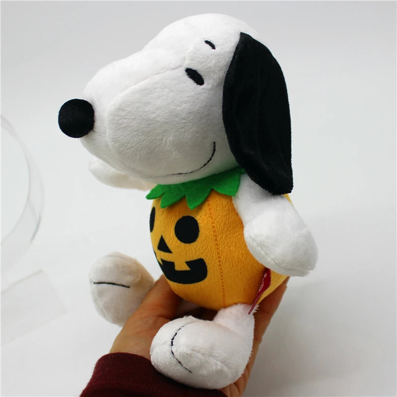 1piece 20cm Peanuts high quality Snoopy Halloween pumpkin doll Snoopy dog  plush animal toys