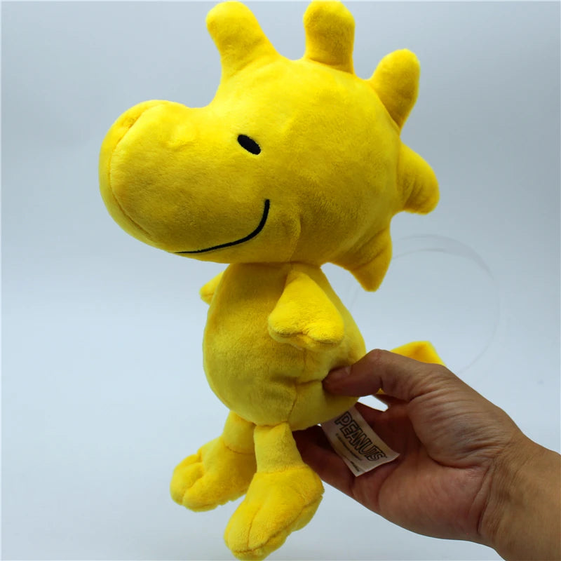 1piece 25CM Peanuts high quality Snoopy Woodstock Plush soft toys Snoopy dog animal dolls best Christmas present