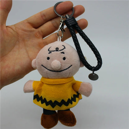 1piece high quality Snoopy and Charlie Brown Plush pendant toys Snoopy dog  KEY CHAIN animal dolls