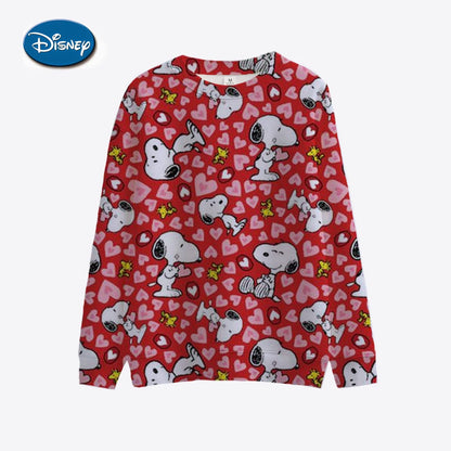 Autumn and Winter Hot-selling Disney Snoopy Sweater 3D Printing Adult Women's Spring and Autumn New Hoodie Street Casual Jumper