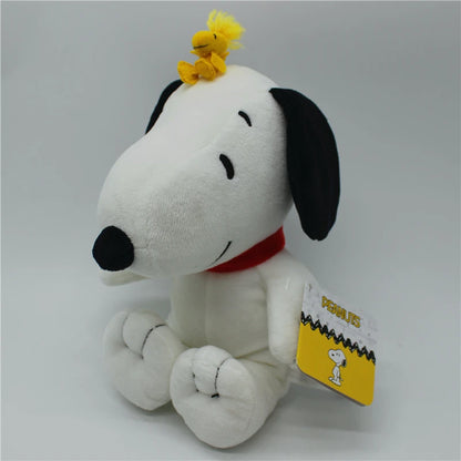 1piece 25CM Peanuts Snoopy with Woodstock bird Plush soft toys Snoopy dog toys best Christmas present  Valentine's Day gift