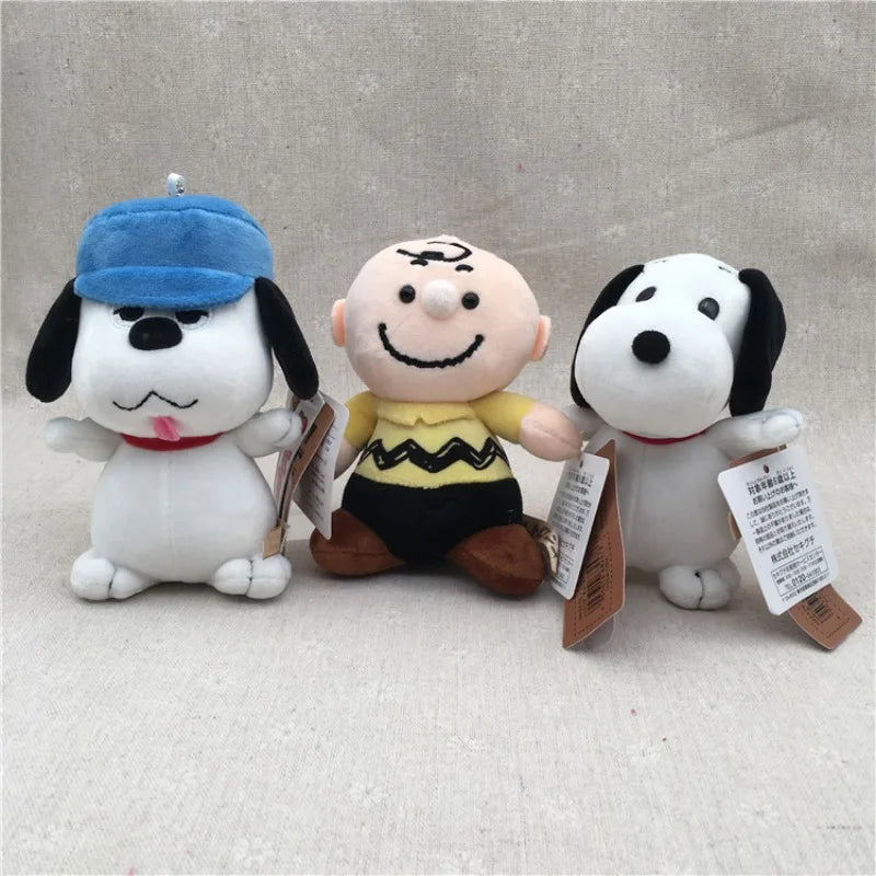 New Kawaii Snoopy Stuffed Plush Pendant Cute Backpack Bag Pendant Keychain Women's Bag Pendant Children's Birthday Gift