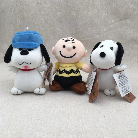 New Kawaii Snoopy Stuffed Plush Pendant Cute Backpack Bag Pendant Keychain Women's Bag Pendant Children's Birthday Gift