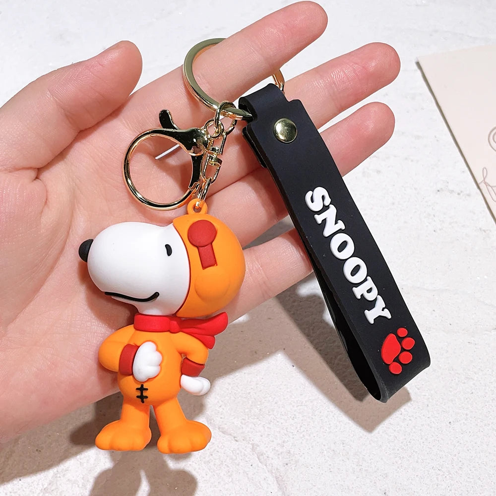 Kawaii Sanrio New Snoopy Cartoon Schoolbag Charm Pendant Bag Jewelry Car Keychain Gift for Girls Toys for Girls