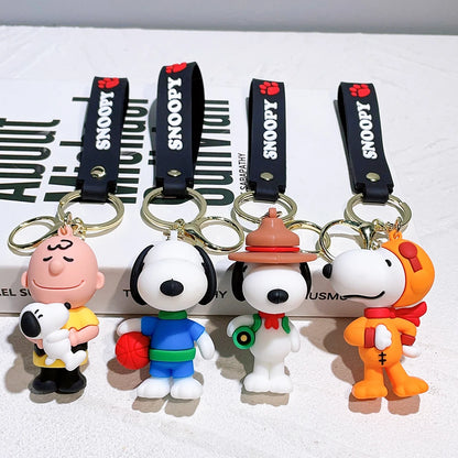 Kawaii Sanrio New Snoopy Cartoon Schoolbag Charm Pendant Bag Jewelry Car Keychain Gift for Girls Toys for Girls