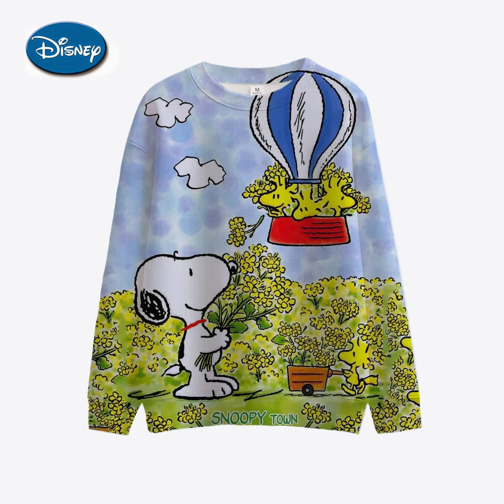 Autumn and Winter Hot-selling Disney Snoopy Sweater 3D Printing Adult Women's Spring and Autumn New Hoodie Street Casual Jumper