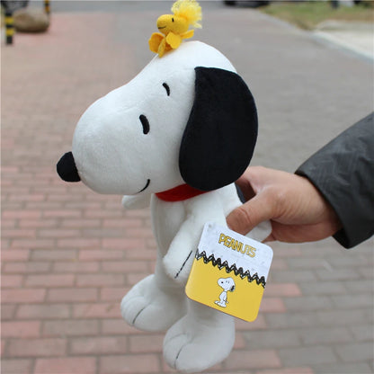 1piece 25CM Peanuts Snoopy with Woodstock bird Plush soft toys Snoopy dog toys best Christmas present  Valentine's Day gift