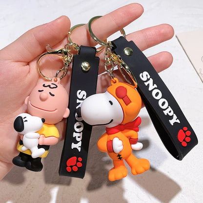 Kawaii Sanrio New Snoopy Cartoon Schoolbag Charm Pendant Bag Jewelry Car Keychain Gift for Girls Toys for Girls