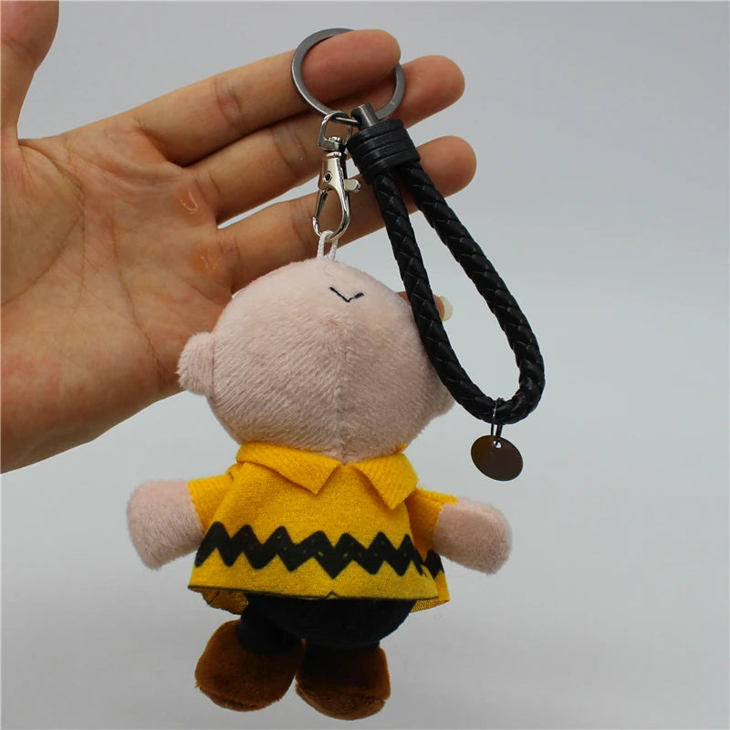 1piece high quality Snoopy and Charlie Brown Plush pendant toys Snoopy dog  KEY CHAIN animal dolls