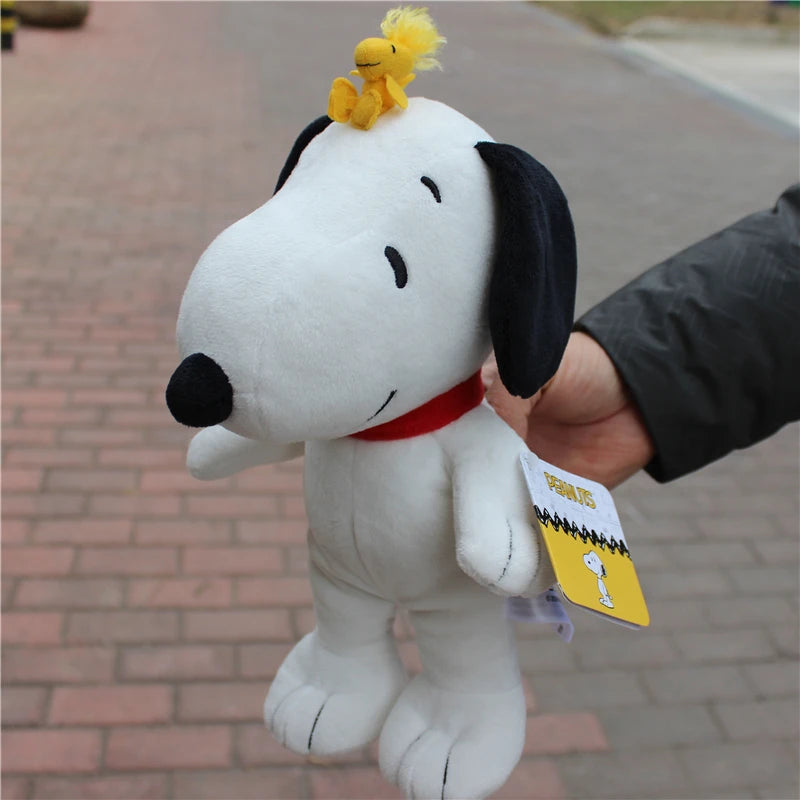 1piece 25CM Peanuts Snoopy with Woodstock bird Plush soft toys Snoopy dog toys best Christmas present  Valentine's Day gift