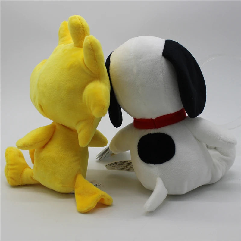 1piece 25CM Peanuts high quality Snoopy Woodstock Plush soft toys Snoopy dog animal dolls best Christmas present