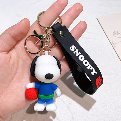 Kawaii Sanrio New Snoopy Cartoon Schoolbag Charm Pendant Bag Jewelry Car Keychain Gift for Girls Toys for Girls