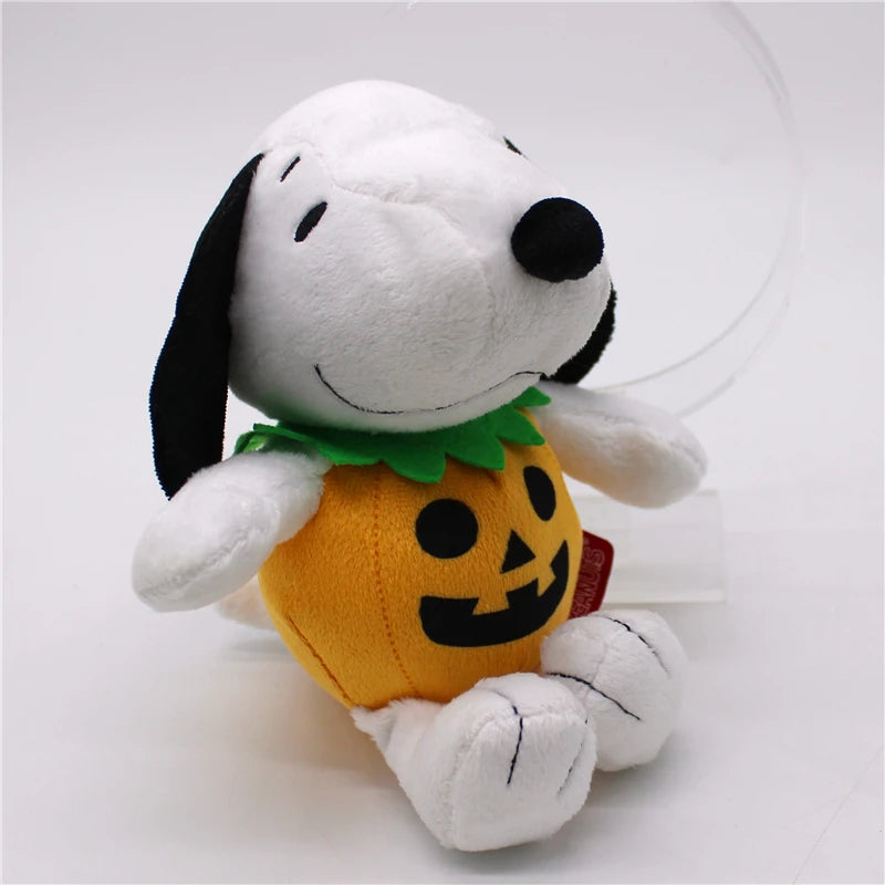 1piece 20cm Peanuts high quality Snoopy Halloween pumpkin doll Snoopy dog  plush animal toys