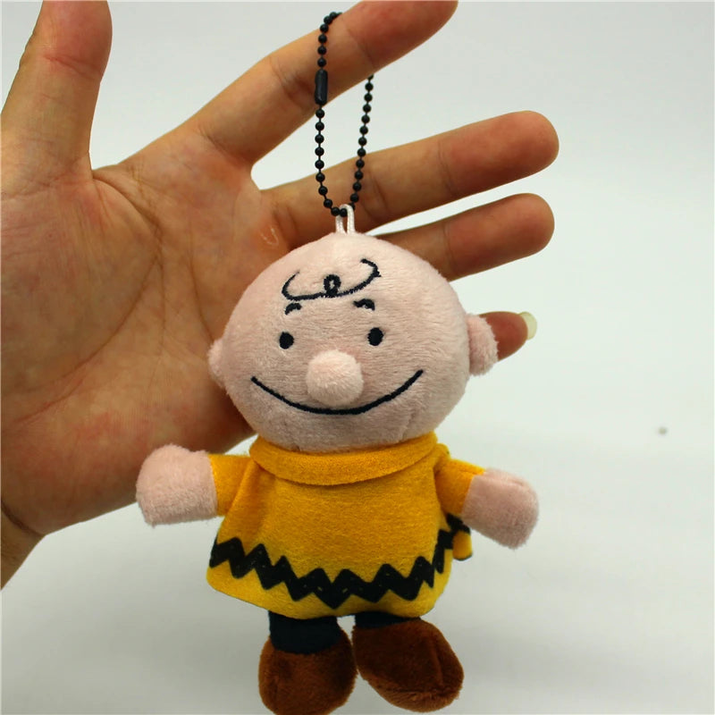 1piece high quality Snoopy and Charlie Brown Plush pendant toys Snoopy dog  KEY CHAIN animal dolls