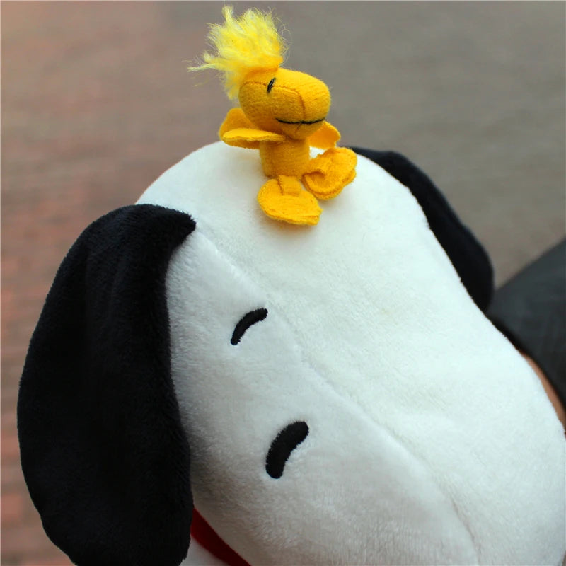 1piece 25CM Peanuts Snoopy with Woodstock bird Plush soft toys Snoopy dog toys best Christmas present  Valentine's Day gift