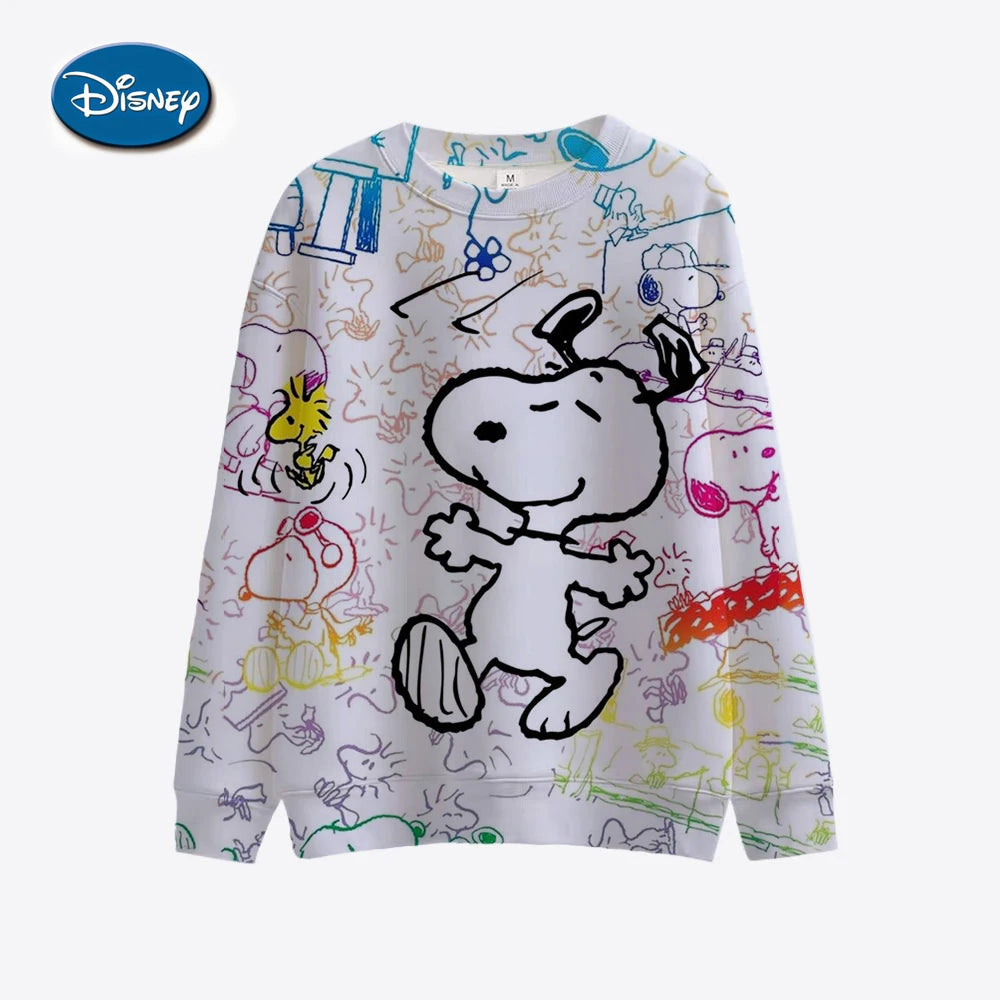 Autumn and Winter Hot-selling Disney Snoopy Sweater 3D Printing Adult Women's Spring and Autumn New Hoodie Street Casual Jumper