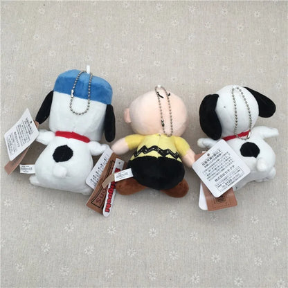 New Kawaii Snoopy Stuffed Plush Pendant Cute Backpack Bag Pendant Keychain Women's Bag Pendant Children's Birthday Gift