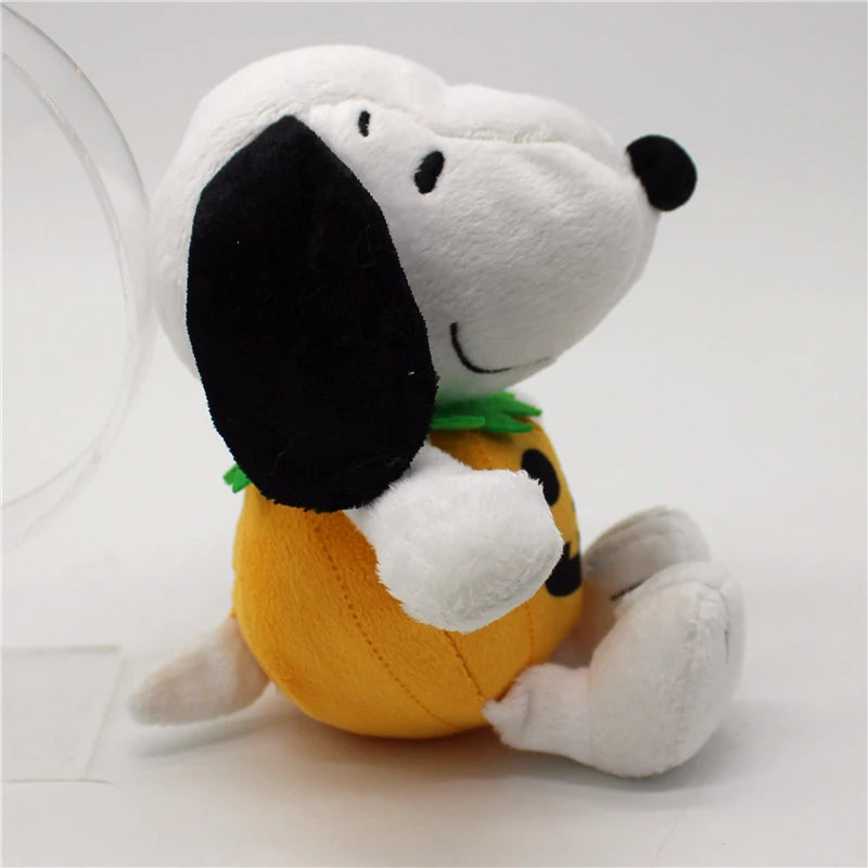 1piece 20cm Peanuts high quality Snoopy Halloween pumpkin doll Snoopy dog  plush animal toys