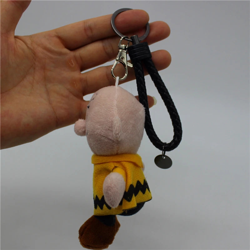 1piece high quality Snoopy and Charlie Brown Plush pendant toys Snoopy dog  KEY CHAIN animal dolls