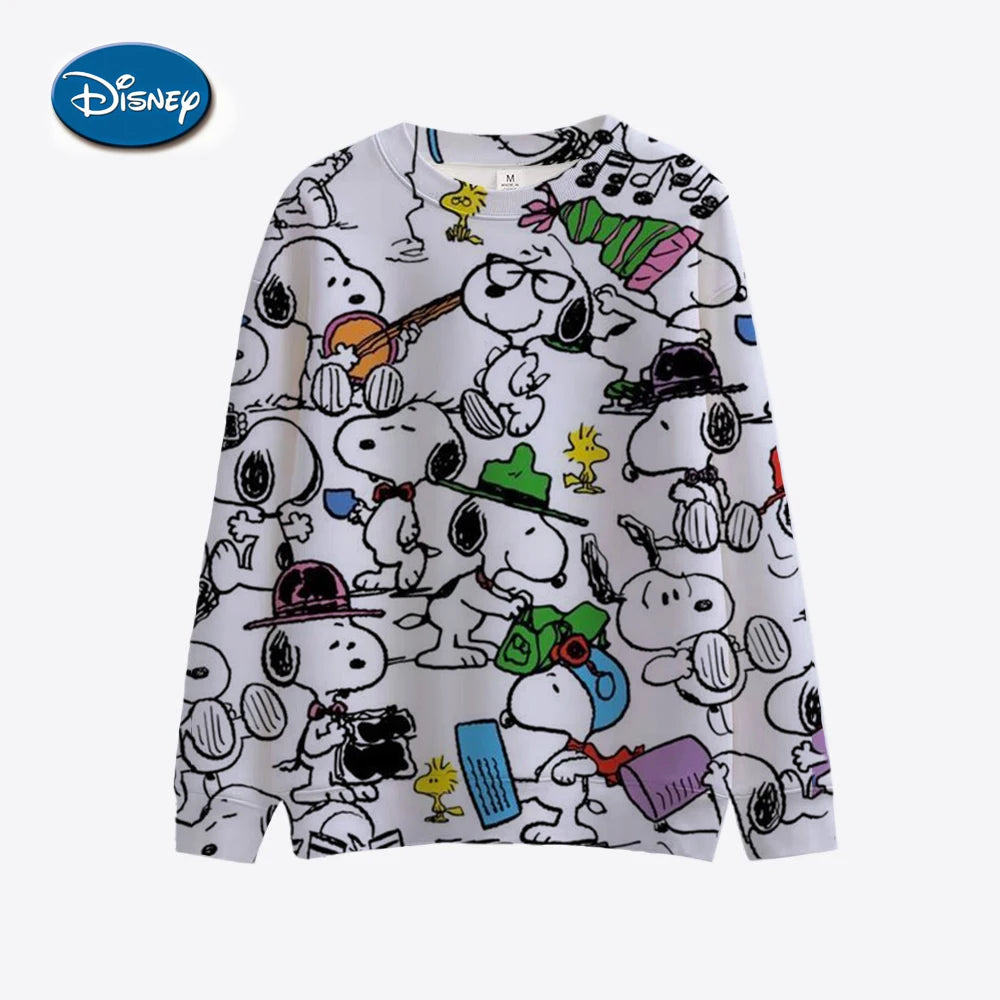 Autumn and Winter Hot-selling Disney Snoopy Sweater 3D Printing Adult Women's Spring and Autumn New Hoodie Street Casual Jumper