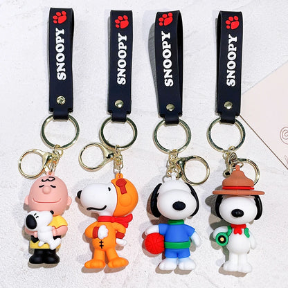 Kawaii Sanrio New Snoopy Cartoon Schoolbag Charm Pendant Bag Jewelry Car Keychain Gift for Girls Toys for Girls