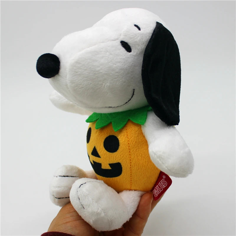 1piece 20cm Peanuts high quality Snoopy Halloween pumpkin doll Snoopy dog  plush animal toys