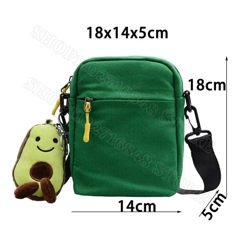 Snoopy Shoulder Bag Cute Snoopy Crossbody Avocado Schoolbag Girl Boy Cartoon Printed Satchel Messager Bag Kids Birthday Gift