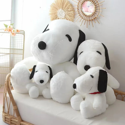 Big Size Miniso White Doggy Snoopy Plush Puppy Plushies Dog Snoopy Stuffed Doll Kawaii Room Decor Cushion Gift For Kid